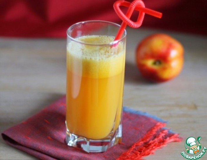 Рецепт: Сок из нектаринов с манго