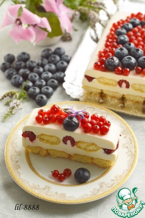 Рецепт Сливочный десерт с ягодами