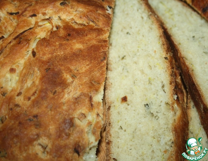 Рецепт: Хлеб из кабачков с зеленью