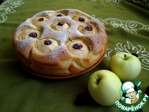 Рецепт Пирог с яблоками и ежевикой