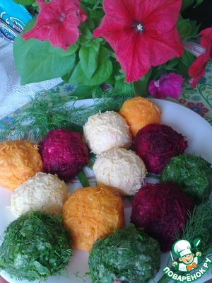 Рецепт Картофельные шарики разноцветные