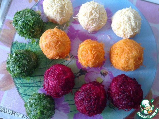 Шаг 3: Смешивание разноцветных картофельных пюре