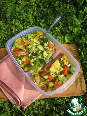 Рецепт Пикантный овощной салат
