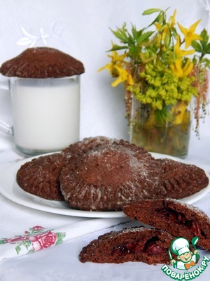 Рецепт Шоколадное печенье с вишней