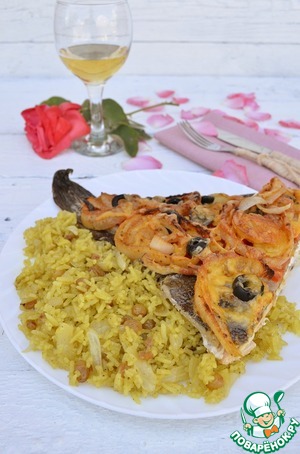 Рецепт Камбала с пряным рисовым гарниром