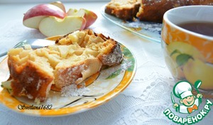 Рецепт Творожный кекс с яблоками