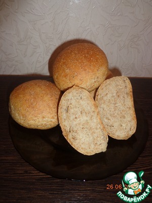 Рецепт Булочки (хлеб) с отрубями