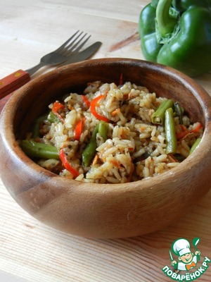 Рецепт Рис с зеленой фасолью