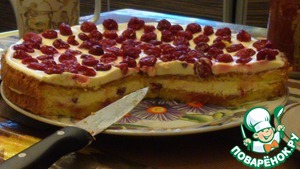 Рецепт Вкусный бисквитный торт