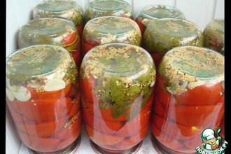 Рецепт: Маринованные помидоры половинками