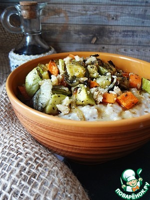 Oatmeal with vegetables