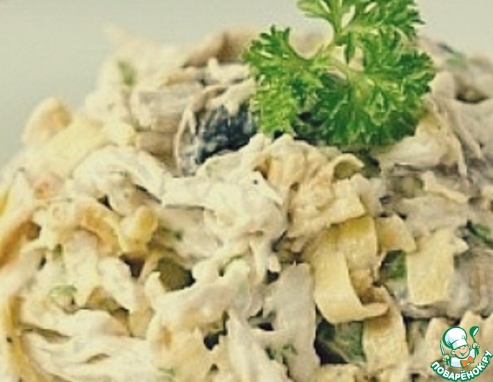 Рецепт: Вкусный и сытный белковый салат