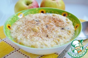 Овсяная каша с яблоками и корицей, как варить овсяную кашу