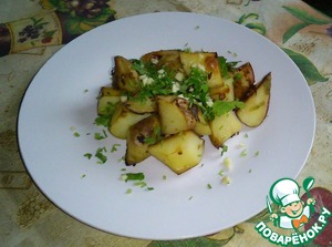 Рецепт Печеный Картофель с зеленью в соевом соусе