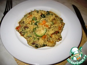 Рецепт Кус-кус с овощами и грибами (постное блюдо)