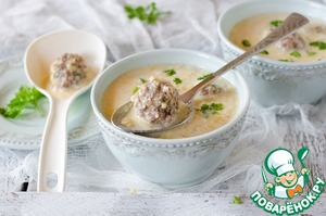 Рецепт Кукурузный густой суп с фрикадельками в мультиварке