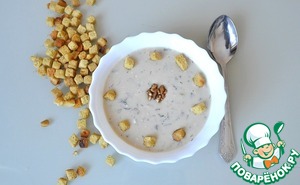 Рецепт Суп с грецкими орехами и сыром с голубой плесенью в мультиварке