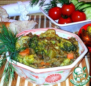 Рецепт Чечевица с овощами