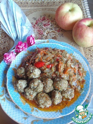 Рецепт Гювеч с фрикадельками