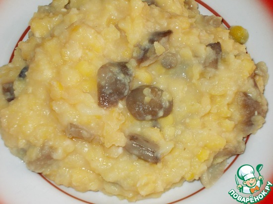 гороховая каша с грибами