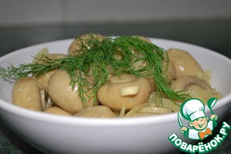 Рецепт: Маринованные грибы с имбирем