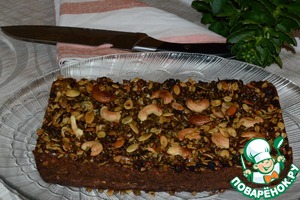 Рецепт Чечевичный пирог с грибами, брокколи и семечками