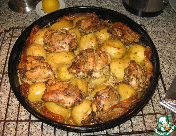 Рецепт: Курица с картофелем Барьерный риф