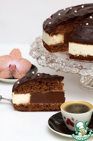 Рецепт Шоколадно-сливочный торт
