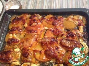 Рецепт Мясо с персиками