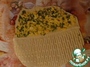 Слоеные пирожки с яйцом и зеленым луком (дуэль) – пошаговый рецепт с фотографиями