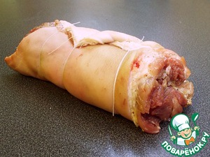 Ветчина из свиной рульки — рецепт с фото пошагово