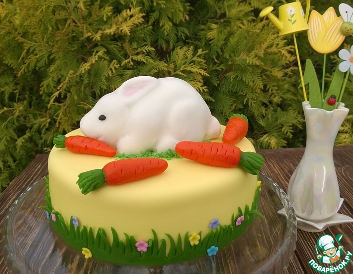 Рецепт: Торт Кролик любит морковку