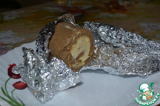 Сырно-печеночный рулет "Накануне Рождества"