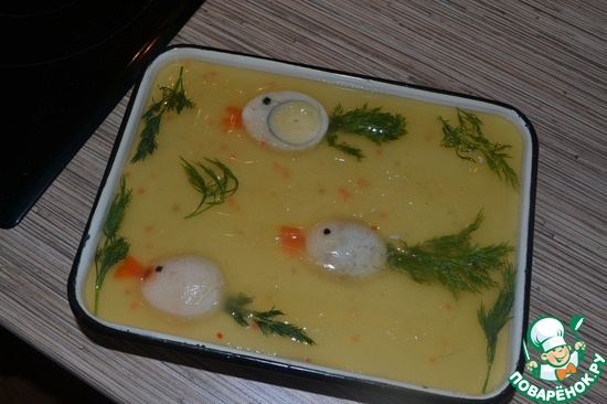 Рыба в желе "Белый танец"