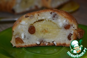 Рецепт Творожно-банановый багет