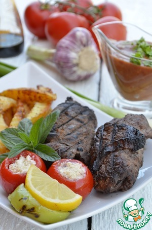 Рецепт Отбивные котлеты-рулеты из говядины в гранатовом соке