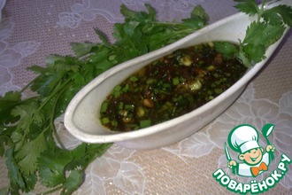 Рецепт: Соус для пикника луковый с имбирём