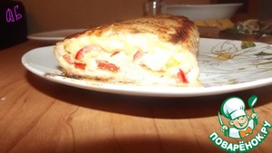 Рецепт Куриный рулет с сыром и болгарским перцем