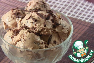 Рецепт: Мороженое из творога с шоколадом