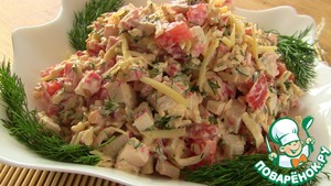 Рецепт Салат из крабовых палочек "Весенний бриз"