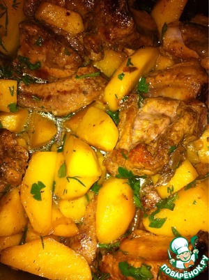 Рецепт Ребрышки с картошкой в мультварке