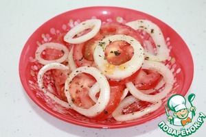 Рецепт Закуска из помидоров и лука