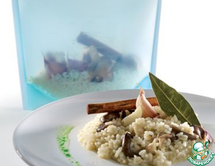Рецепт: Ароматный рис с грибами