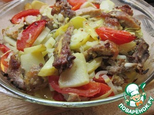 Рецепт Свинина, запеченная с овощами