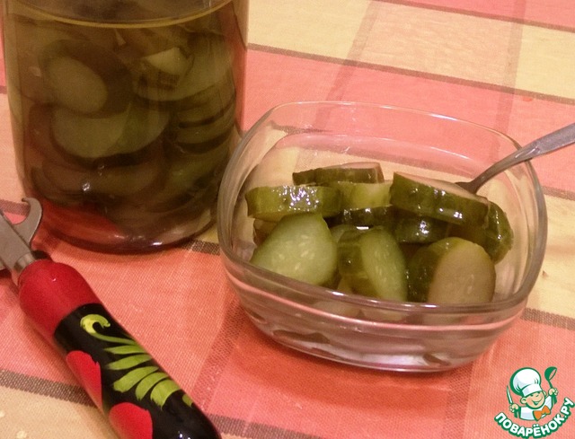 Огуречные кружочки – кулинарный рецепт
