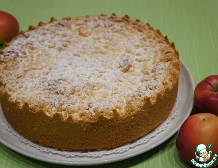 Рецепт: Яблочный пирог Катруся