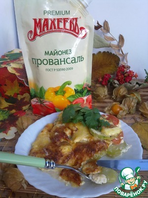 Рецепт Кабачки, запеченные с помидорами и сыром