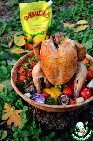Рецепт Цыпленок с овощами «по-Махеевски»