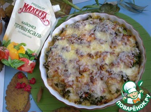 Рецепт Запеканка из брокколи с мясным фаршем и сыром
