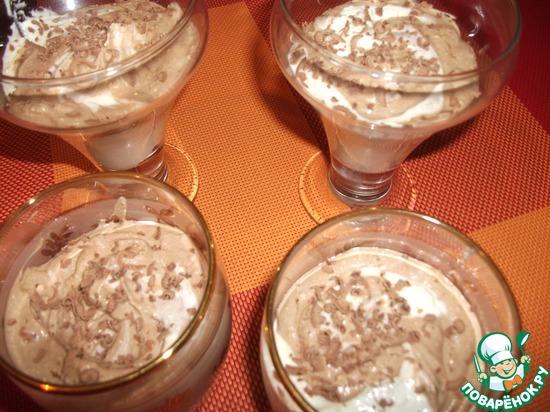 Десерт "Мраморный" по рецепту Hyazinthe https://www.povarenok.ru/recipes/show/28974/